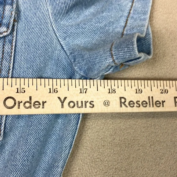 Nanushka Denim Mora Wash 80’s Style Belted Dress Women’s size M - Picture 10 of 14